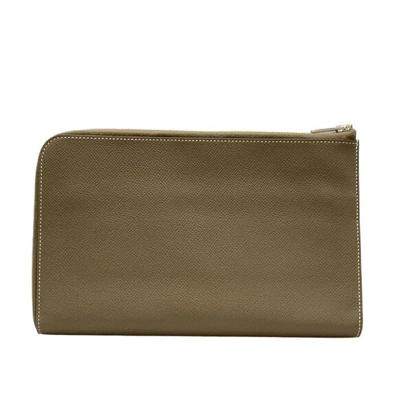 Auth HERMES Remix Combine - Etoupe Veau Epsom Square P Long Wallet - Picture 2 of 10